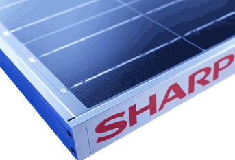 Sharp solar panels