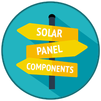 Solar panel components logo