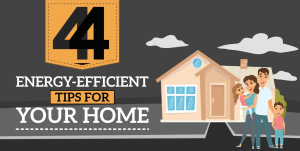 44 Energy Efficient Tips For Your Home (Infographic)